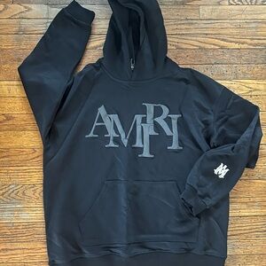 AMIRI Black Graphic Hoodie